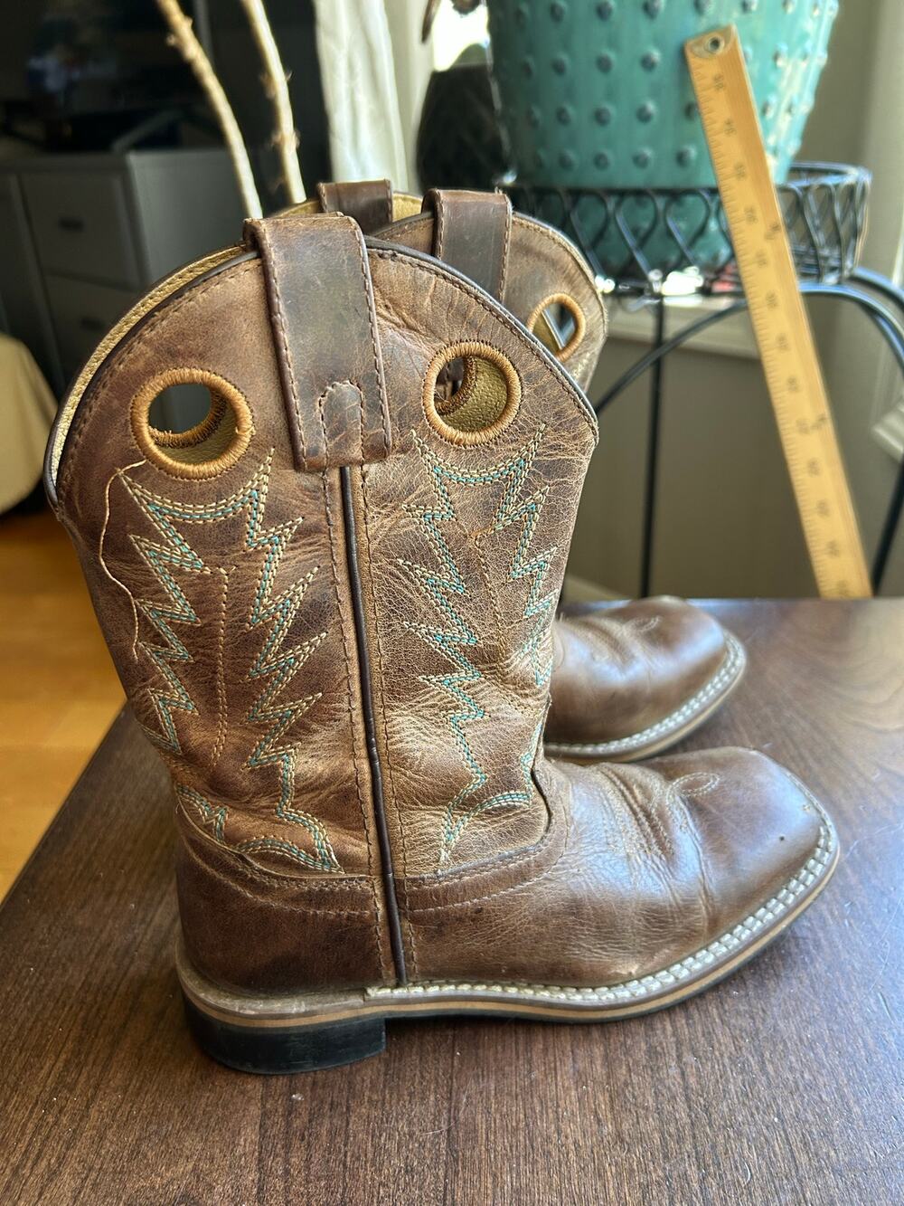 SMOKY MOUNTAIN BOYS' JESSE WESTERN BOOTS size 1 square